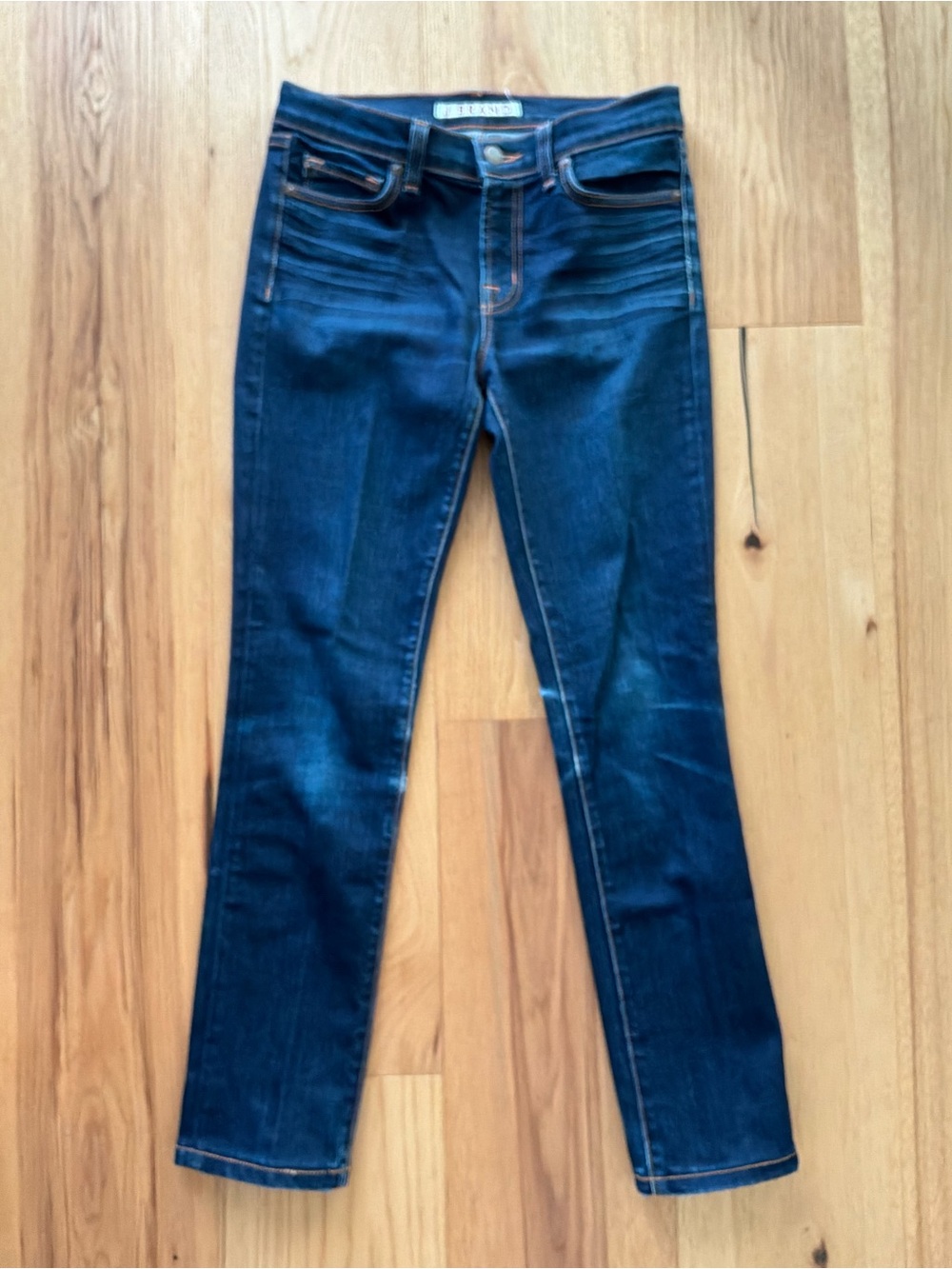 J Brand Dark Blue Straight-Leg Jeans, Size 26